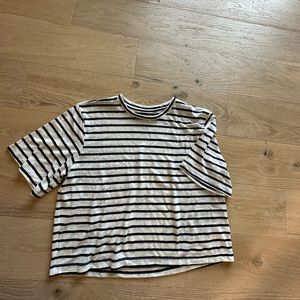 Black and white striped tshirt